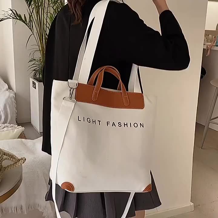 Wholesale Promotional Blank Tote Canvas Bag With Custom Logo Women