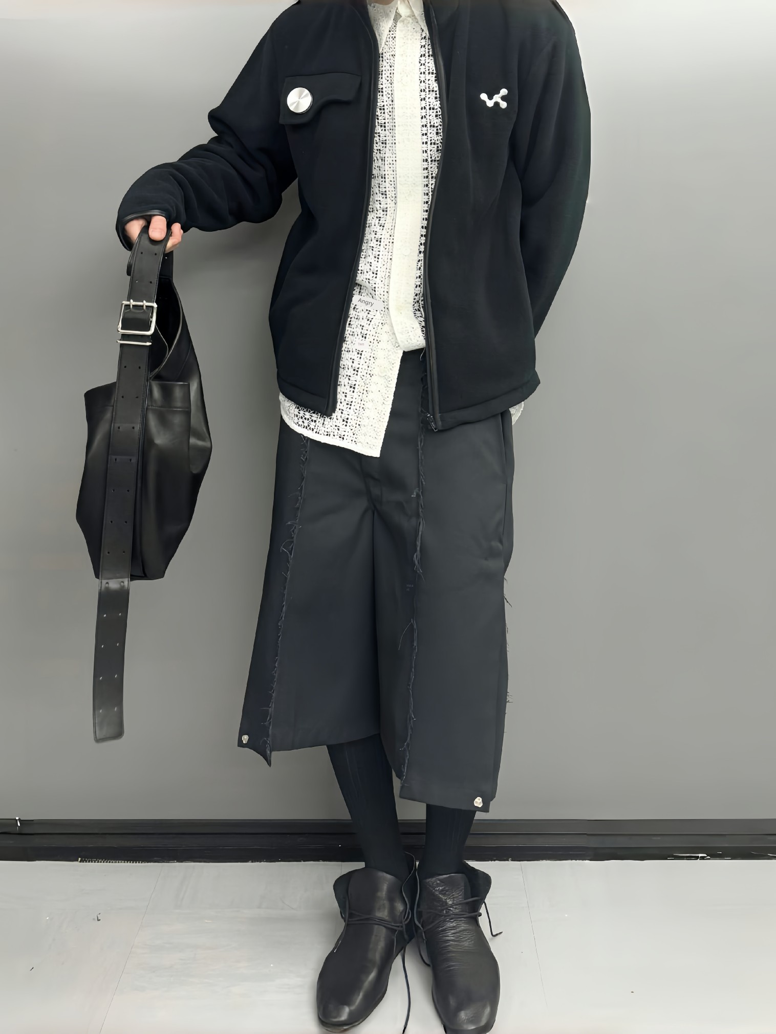 ジャケット・アウター vujade enzo double-zip JACKET BLACK ENZO DOUBLE-ZIP JACKET(フーディーブルゾン) | Why are you here?