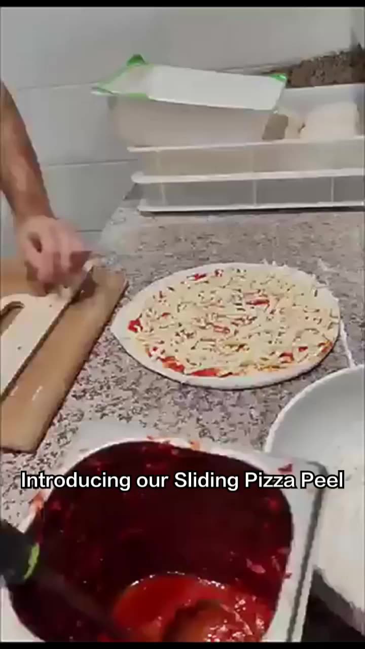 The Pizza Spatula Paddle Peel Slider That Transfers Pizza Perfectly