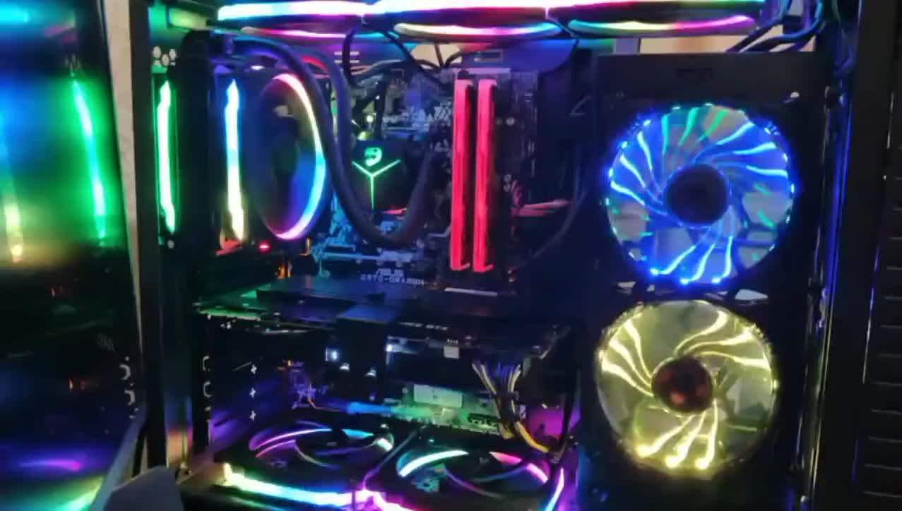 Rgb Case Fan 120mm Led Fan Pc Computer Cases Cpu Coolers Radiators