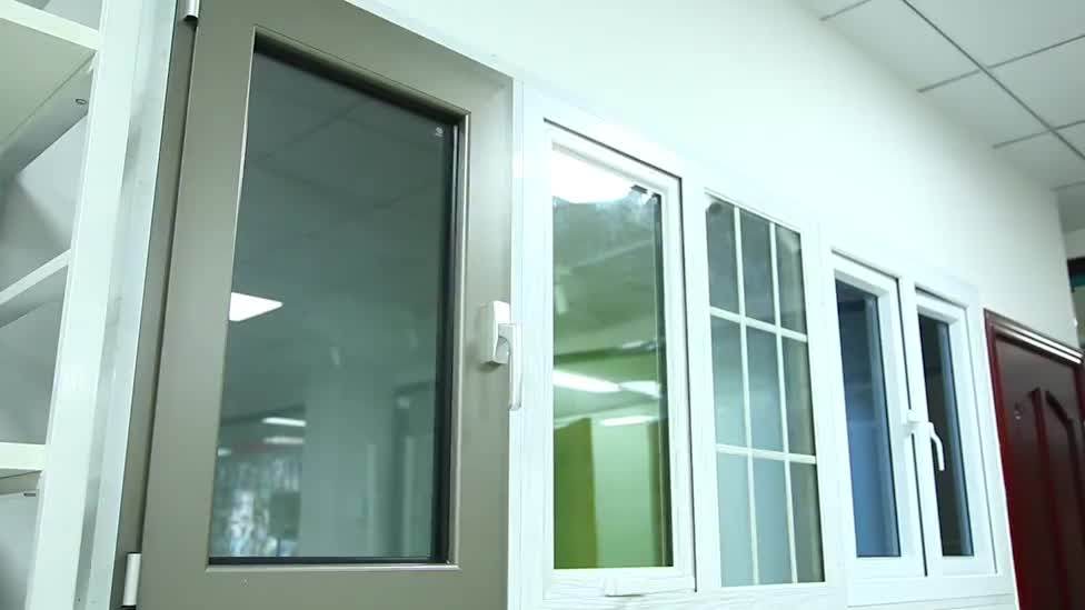 Sliding Plastic Window Track /pvc Windows Double Glazing Sliding Window