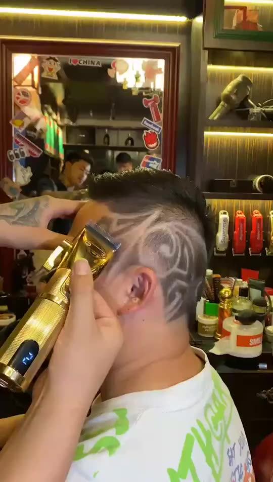 P800 Barber Clippers Professional Salon Gold Hair Cutting Machine Pop