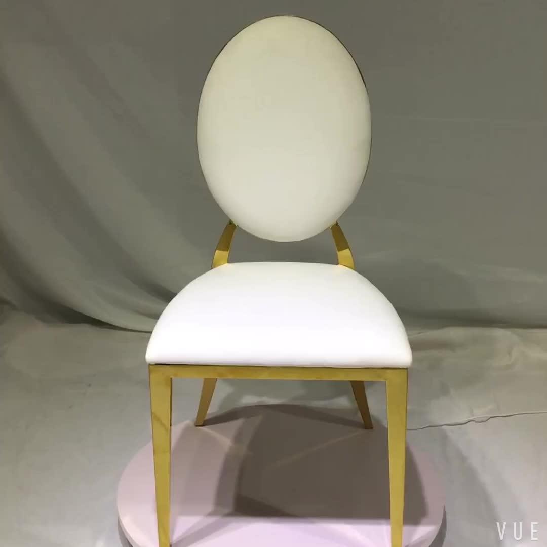 Competitive Price Stainless Steel Metal Round Bacl Rose Gold Dining