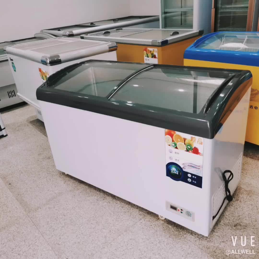 Commercial Refrigerator Supermarket Aht Freezer With Sliding Glass