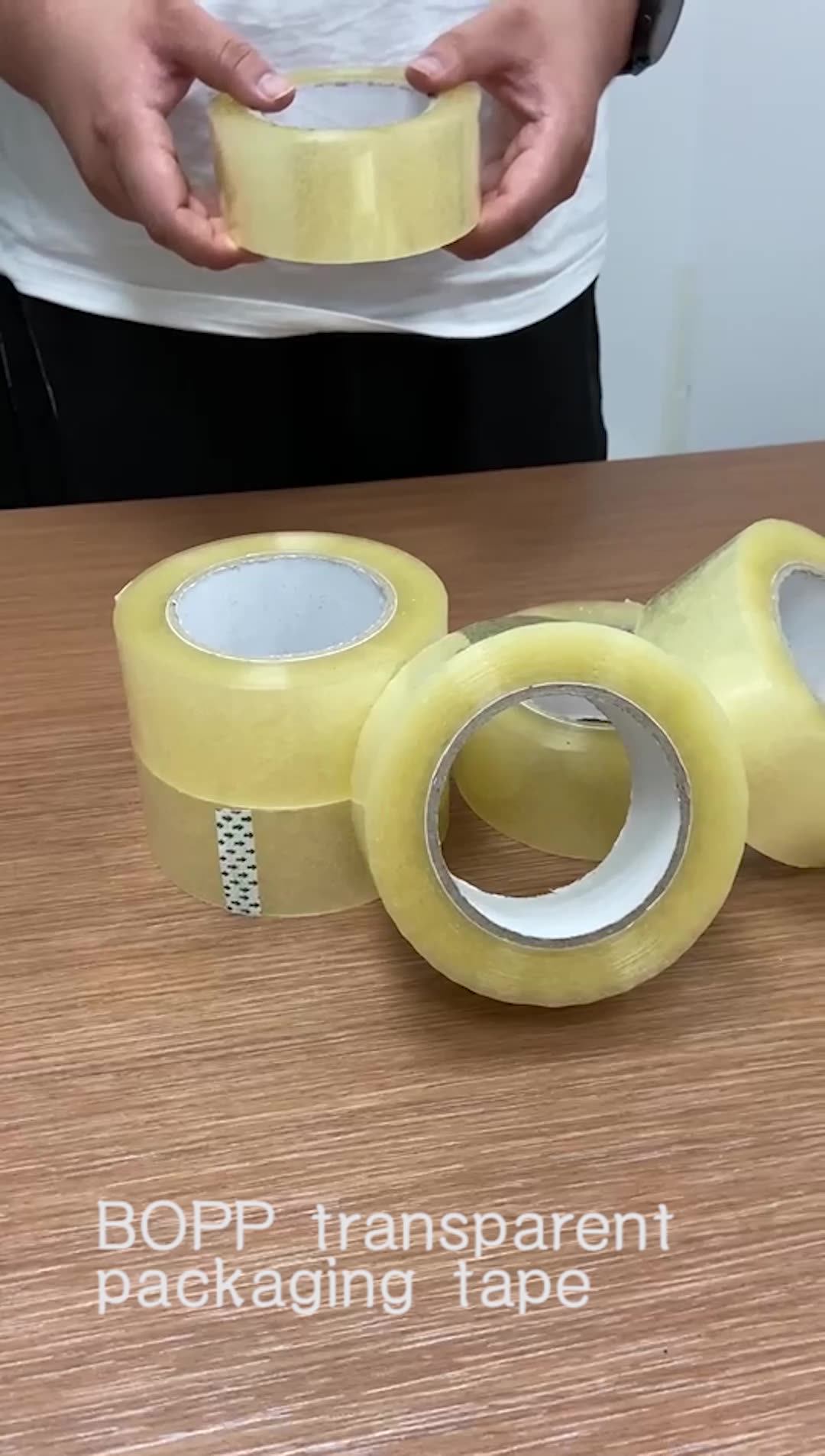 Bopp Sealing Clear Box Adhesives Transparent Sticky Carton Custom