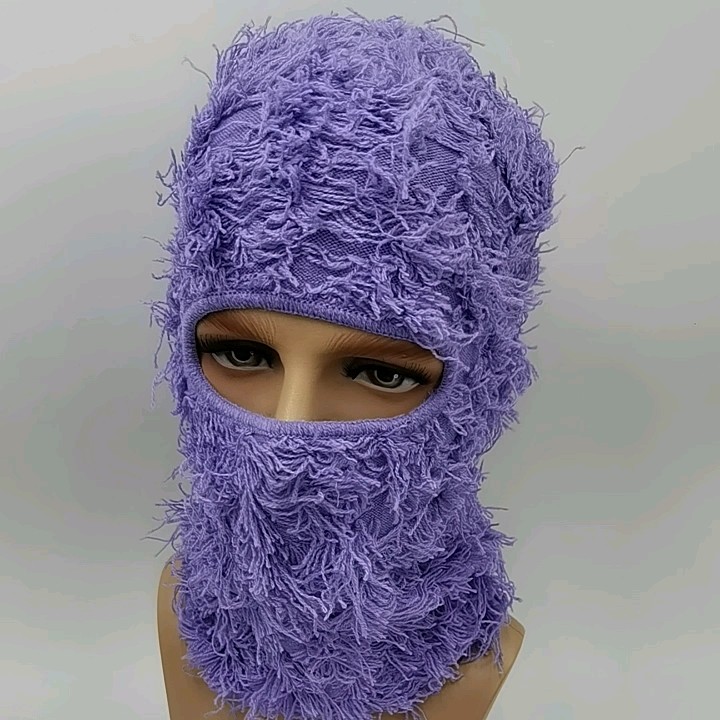 Wholesale Custom Distressed Balaclava Beanie Designer Winter Camo