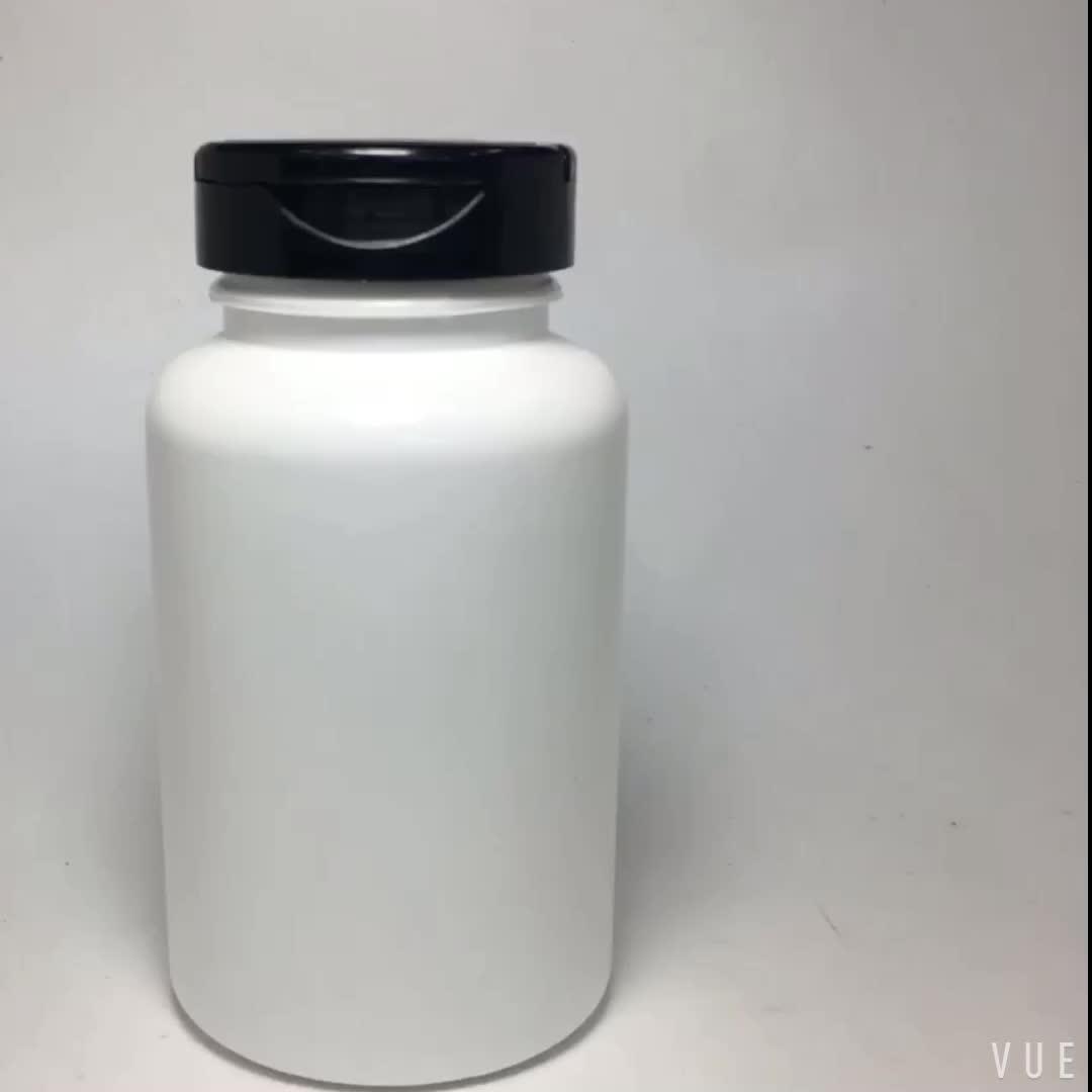 Plastic Pe Pill Bottle With Flip Top Cap For Pill Capsule Tablet