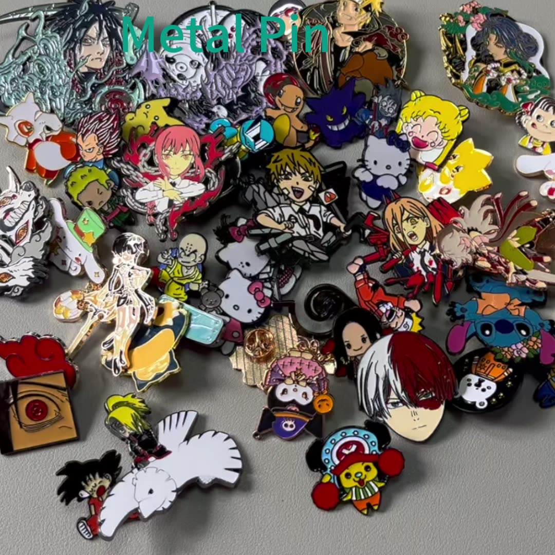 12 Pieces Boy's Room Enamel Pins Set Teen Lapel