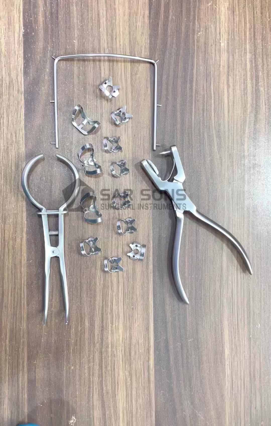 Dental Rubber Dam Kit Dental Surgical Instruments Dental Rubber Dam Kit