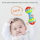 Newborn baby small sand hammer hand rattle red ball baby hand grip chasing listening visual training red toy small rattle