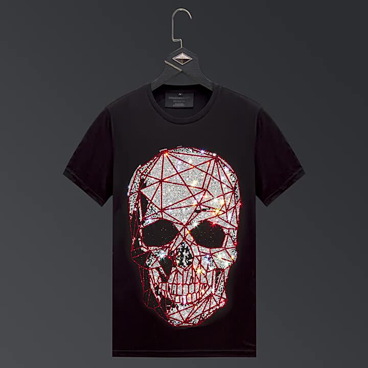 Camisetas De Moda Para Hombres,Ropa Calle 100% Algodón,Marca De Lujo,Personalizada,Con Diamantes De Imitación - Buy Personalizar Alta Calidad Camiseta,Diamantes De De Diseños Para T Camisa,Moda De Hombre T Shirt Product