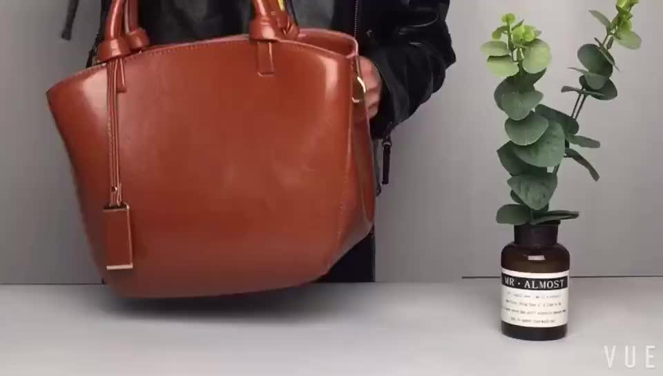 Wholesale Customized Logo Genuine Leather Handbag Buy Leather