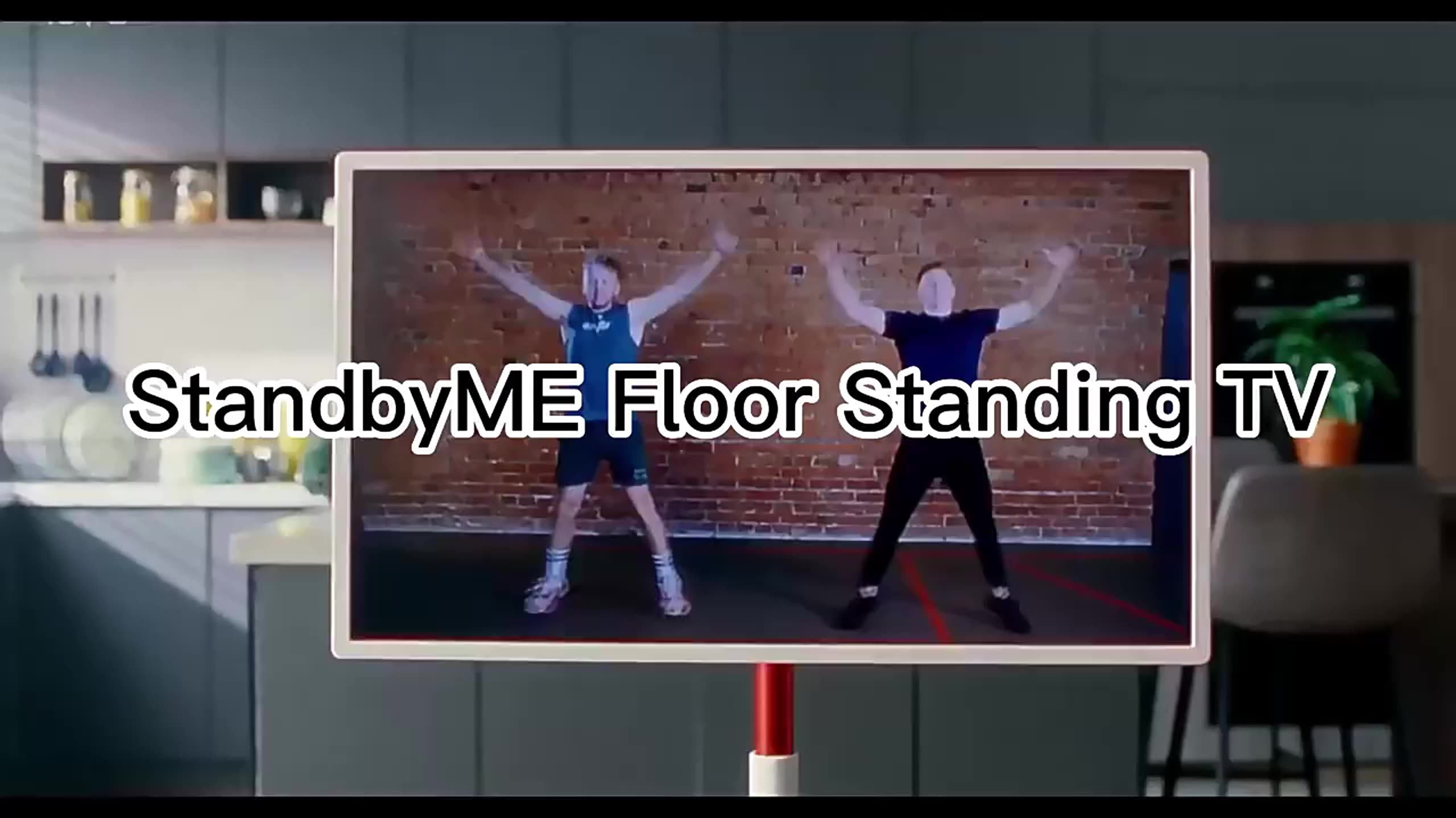 New 2024 Floor Stand Smart Standbyme 21inch Android Tv Rolling Portable