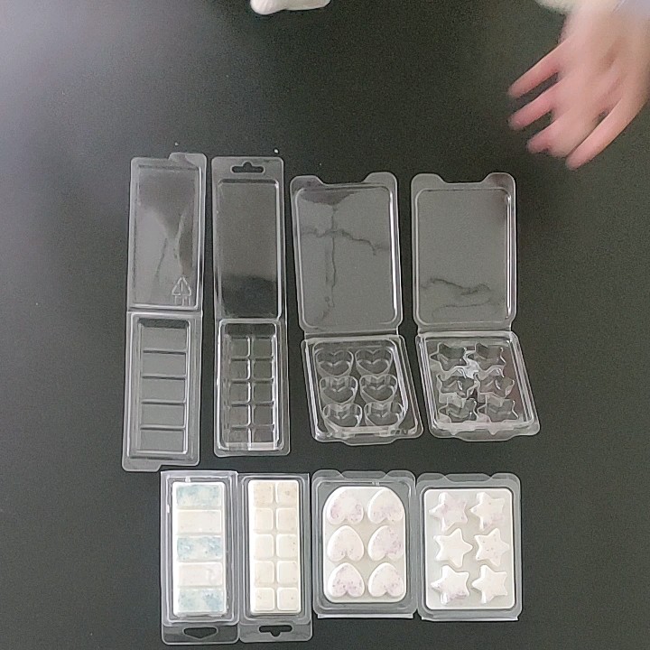 Full Box Star Wax Melt Clamshell Plastic Boxes Packaging Candle