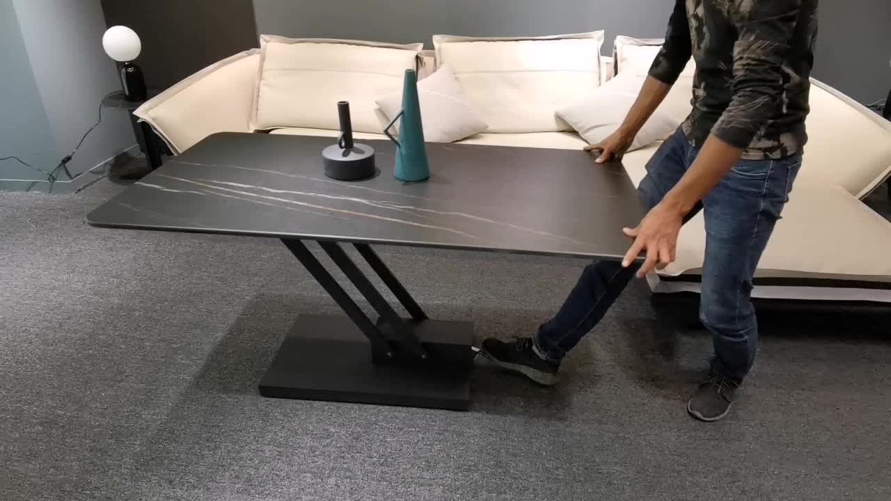 Modern Italian Nordic Furniture Convertible Minimalism Lifting Coffee