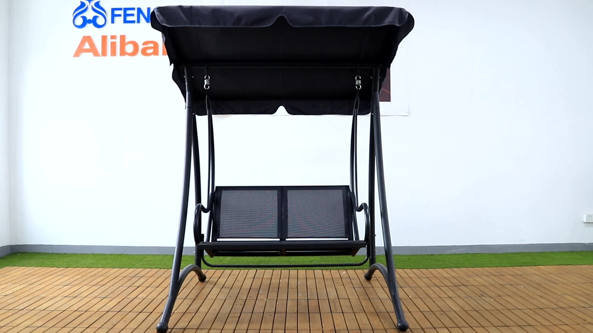 Outdoor Cheap Garden Swing Beach Metal Frame Patio Wrought Iron Patio