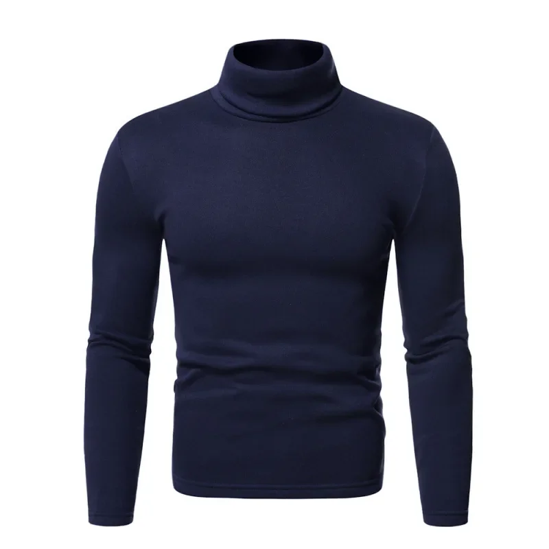 Men's Turtleneck Sweater Design Long Sleeve Shirt Top