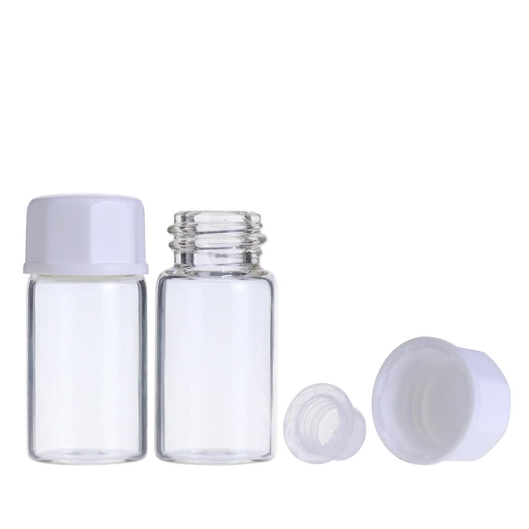 Wholesale Cosmetic Bottle 5ml Amber Clear Glass Vial For Essential Oil
