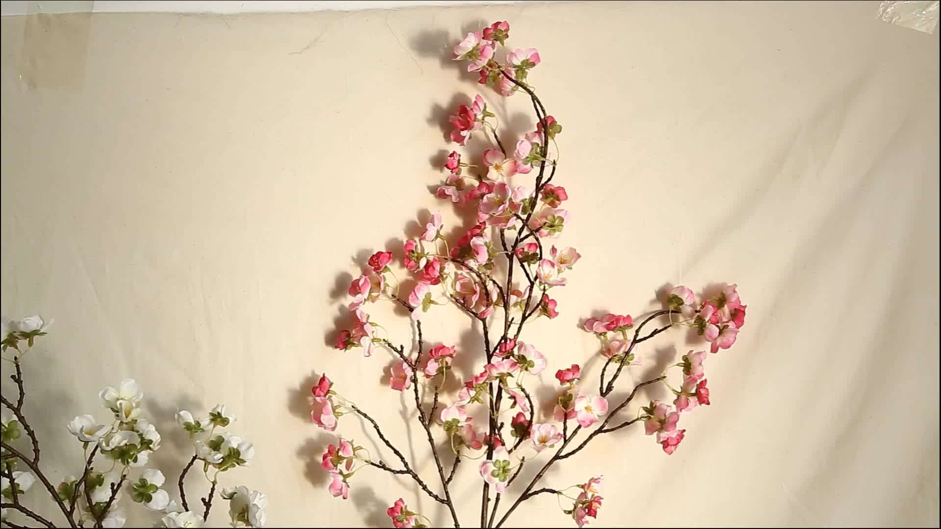 Fake Flowers Arrangements Artificial White Cherry Blossom Branches