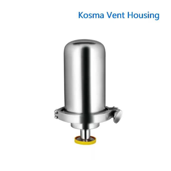 Sanitary Aseptic Ss316l Pharmaceutical Air Vent Filter Housing To Fit Parker Tetpor Air Zcmta