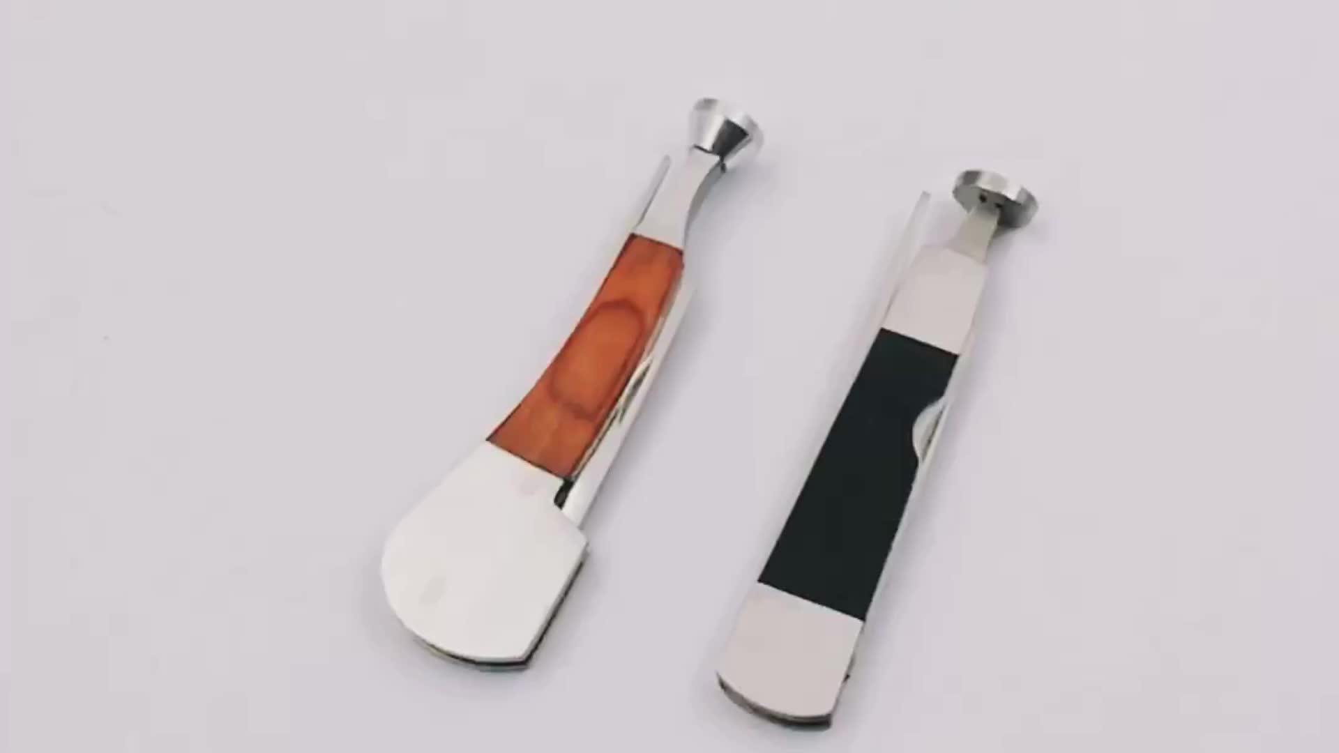 New Creative 3 In 1 Stainless Steel Tobacco Pipe Cleaning Tool Tamper