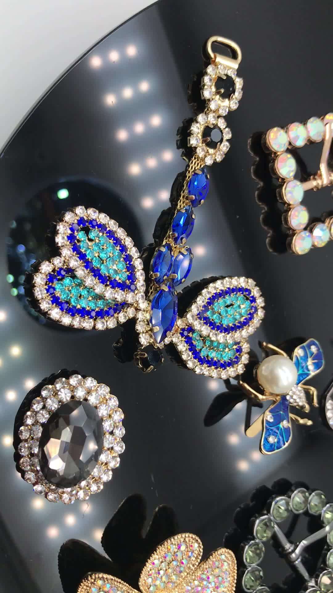 St016 7.8*2.5cm Rhinestone Footwear Decoration Accessories Shoe