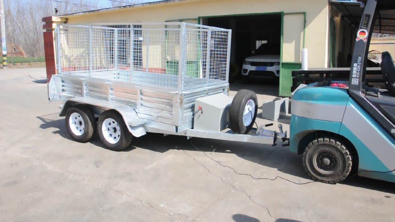 10*5ft Galvanized Tandem Axle Car Transport Box Cage Trailer Buy Car