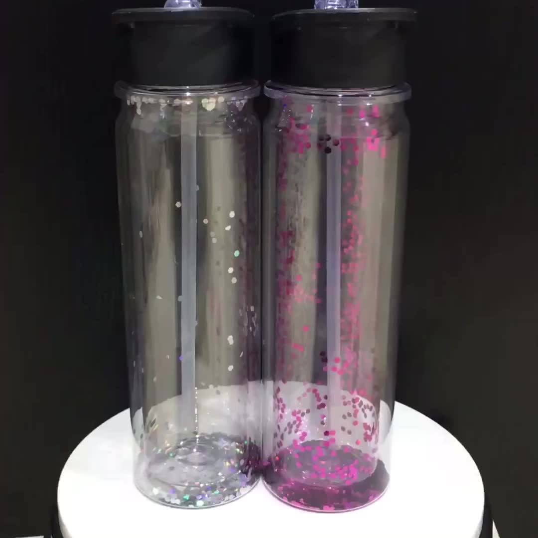 550ml Plastic Double Wall Water Bottle Insulated Bpa Free Promotional