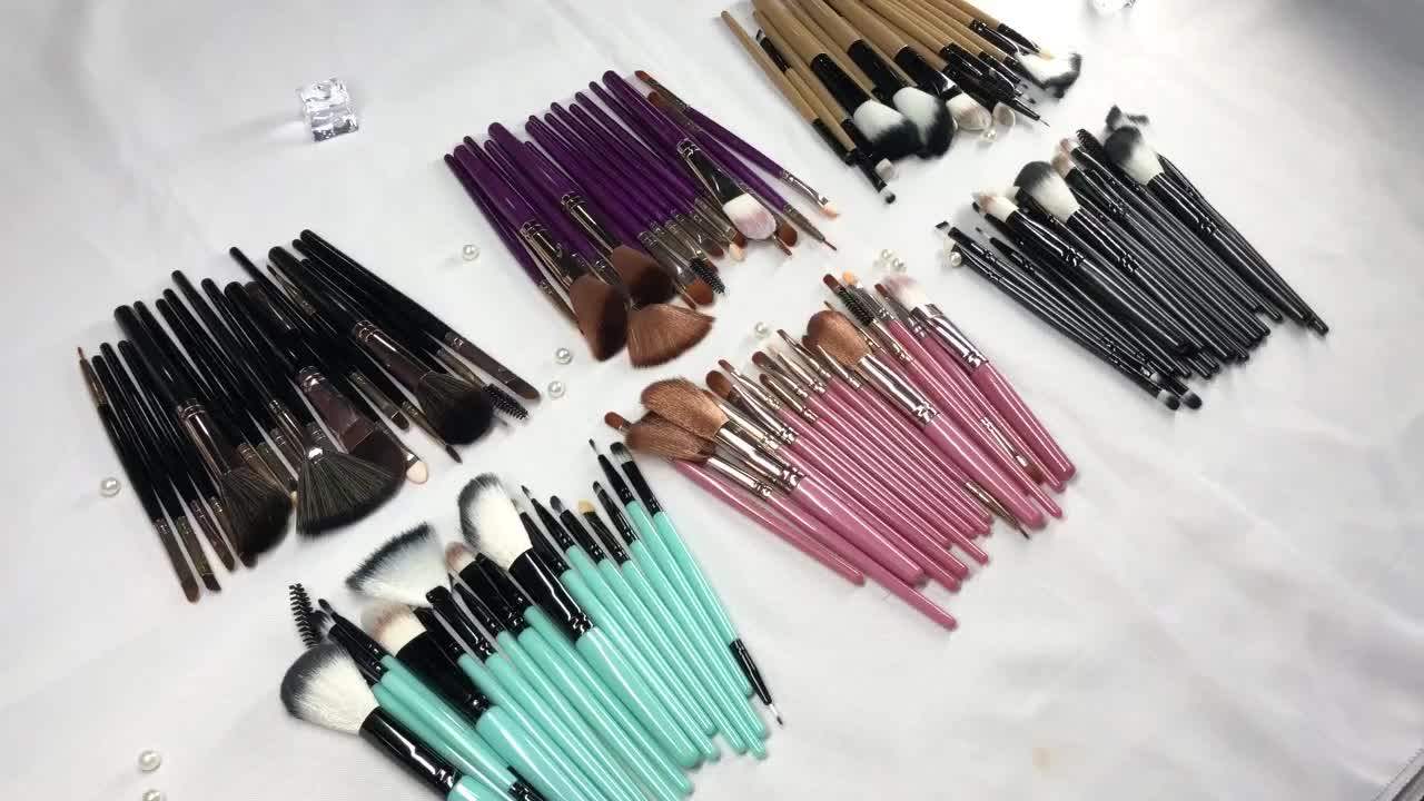 Maange 18pcs Private Label Makeup Brush Set Custom Logo Makeup Brushes
