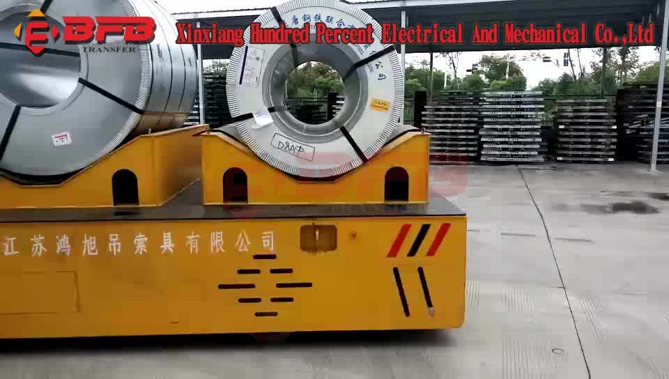 China Custom Battery Powered Electric Steel Coil Transfer Car On Rail