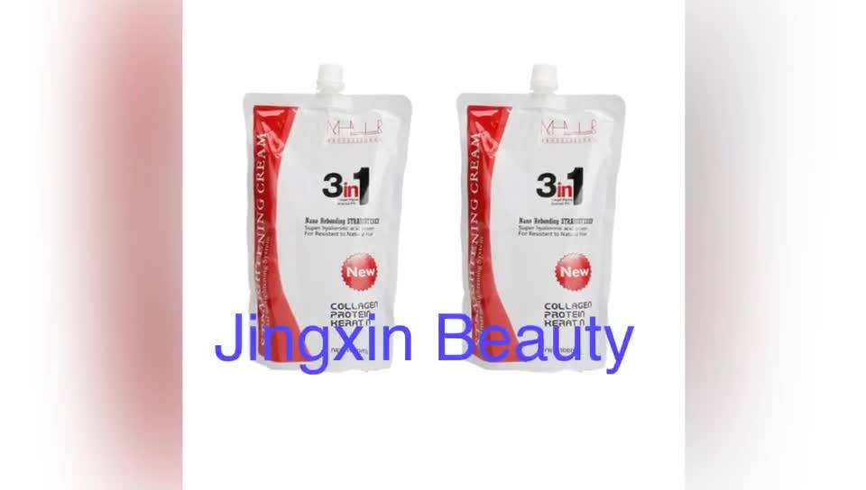 Best 3 In 1 Permanent Hair Straightening Cream Rebonding 6 Month New Brands Collagen Amino Hair
