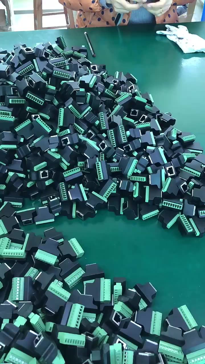 8pin Screw Terminal Block Pinout To 8p8c Rj45 Female Connector Adaptor