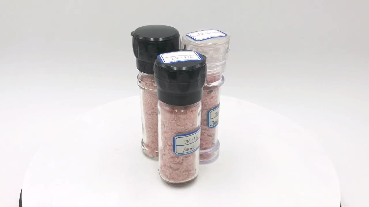 Pakistan Plastic Salt Mill 200ml Pet Bottle With Hand Spice Grinder