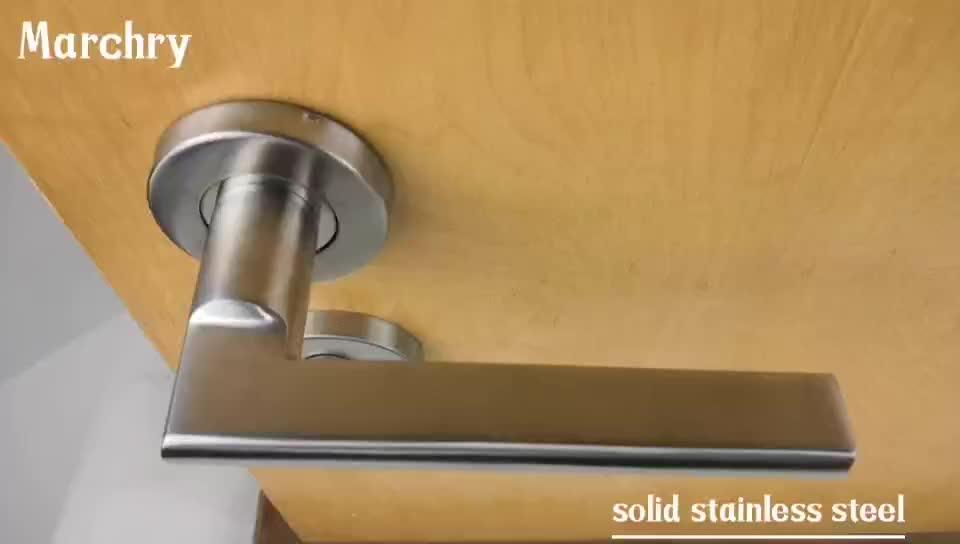 Satin Flat Exterior Rosette Door Handle Stainless Steel Tube Door Handle Buy Satin Flat