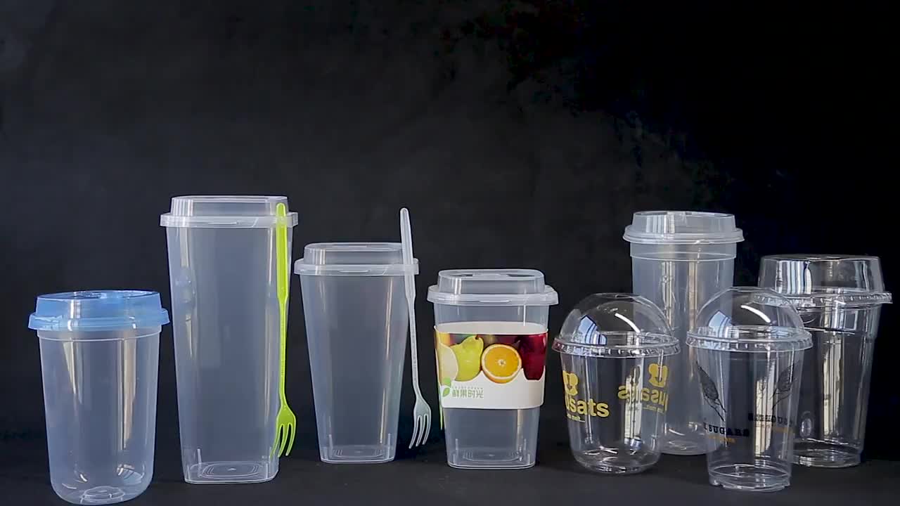 16oz Disposable Pet Cup Smoothie To Go Packing Cups