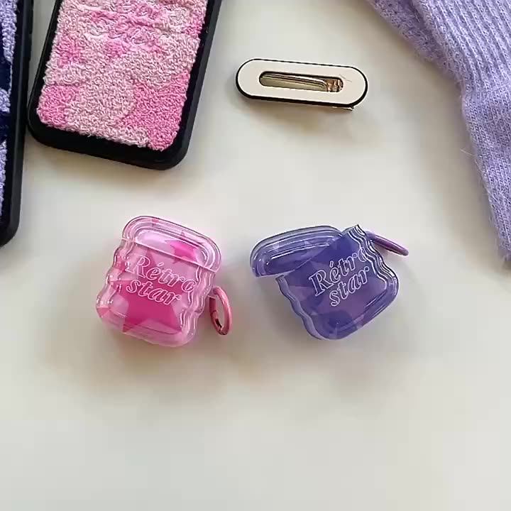 Cute Cool Girl Y2K Star Earphone Case for Apple Airpods