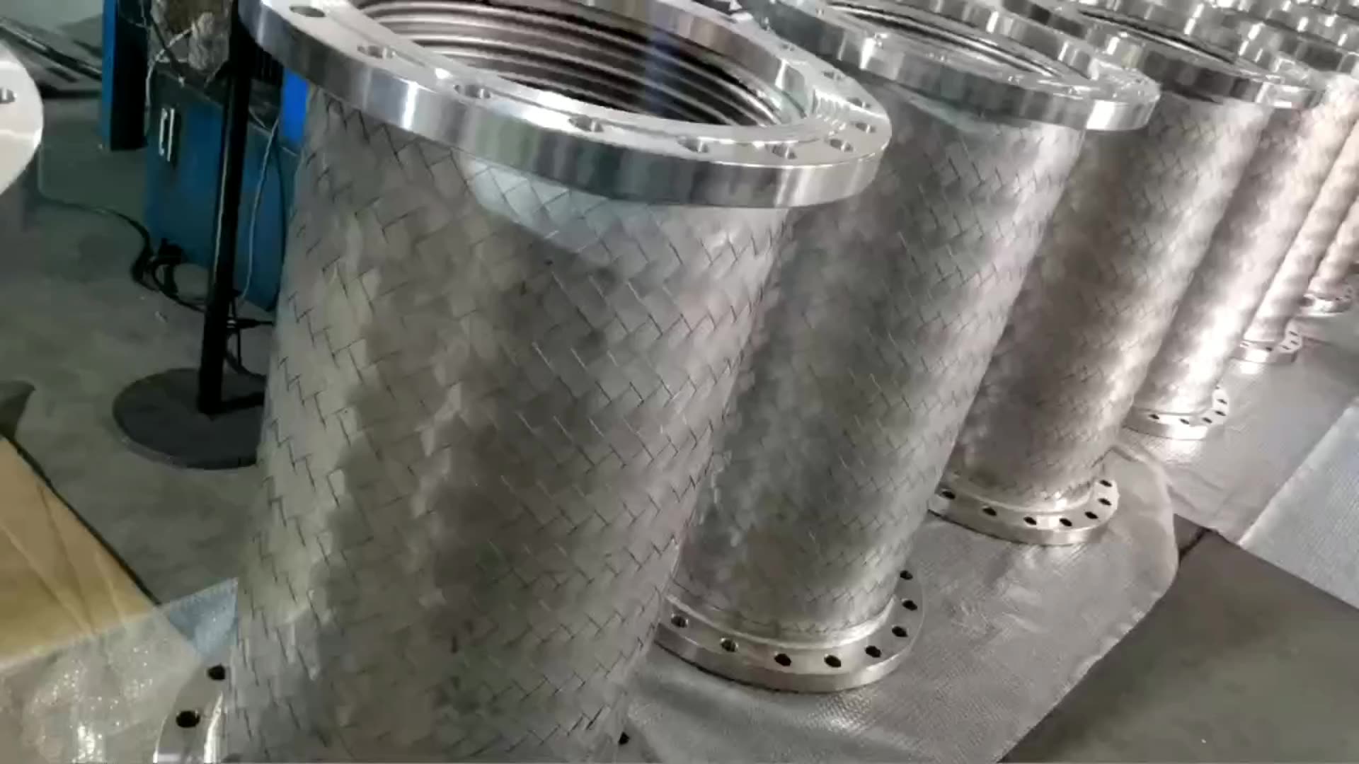 Fm Flange Connection Stainless Steel Corrugated Metal Hose End Double