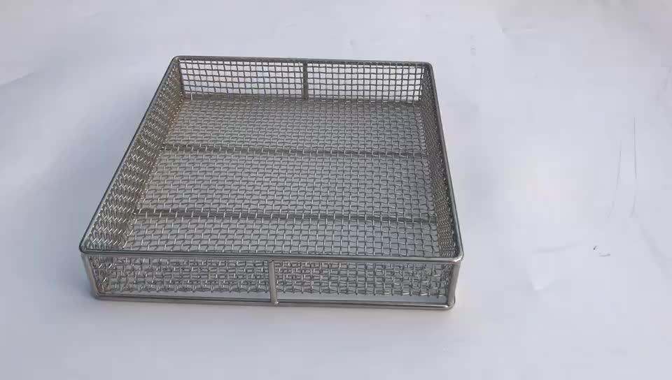 Stainless Steel Storage Baskets Fruit Picnic Hanging Baskets Iron Steel Wire Drawers Laundry