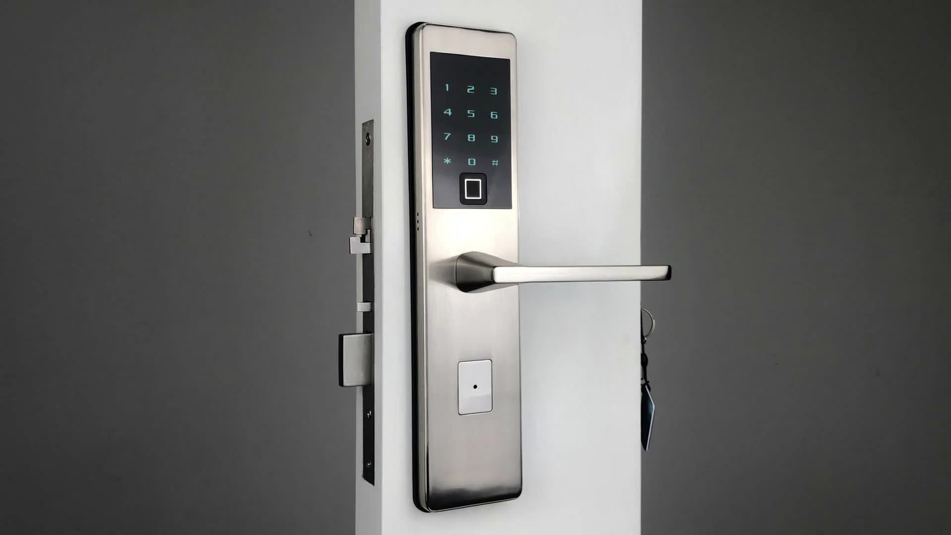Advanced Intelligent Digital Fingerprint Door Lock Smart Mortise Door