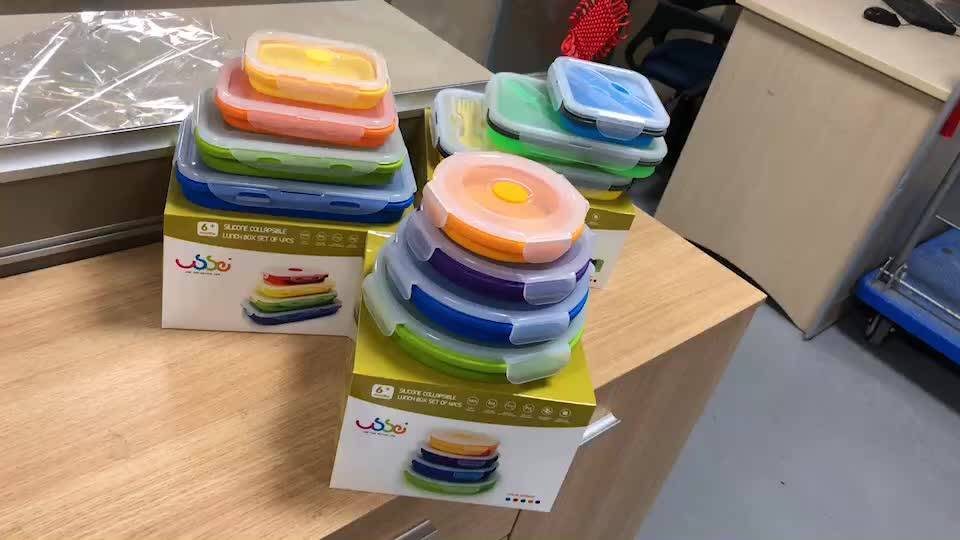 Bpa Free Silicone Collapsible Food Storage Containers,Multiuse