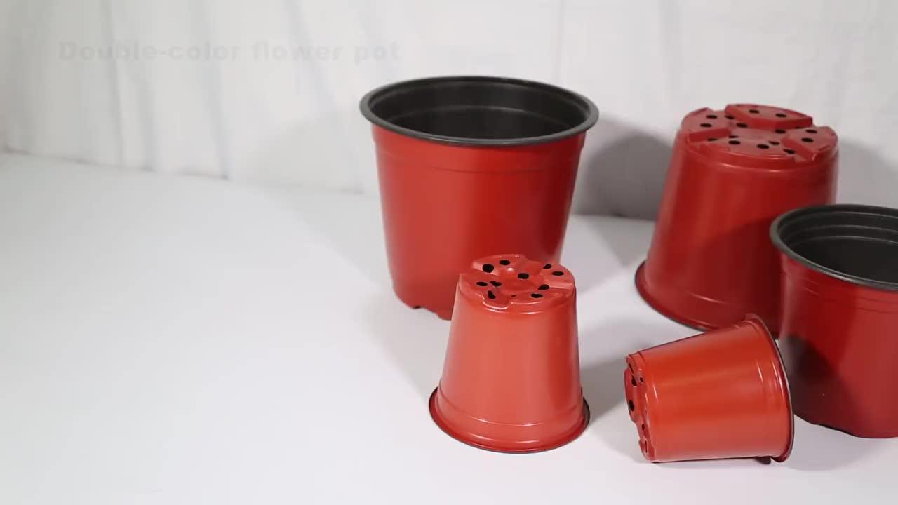 Wholesale Twocolor Plastic Flower Pot For Orchid Seeds Buy Twocolor