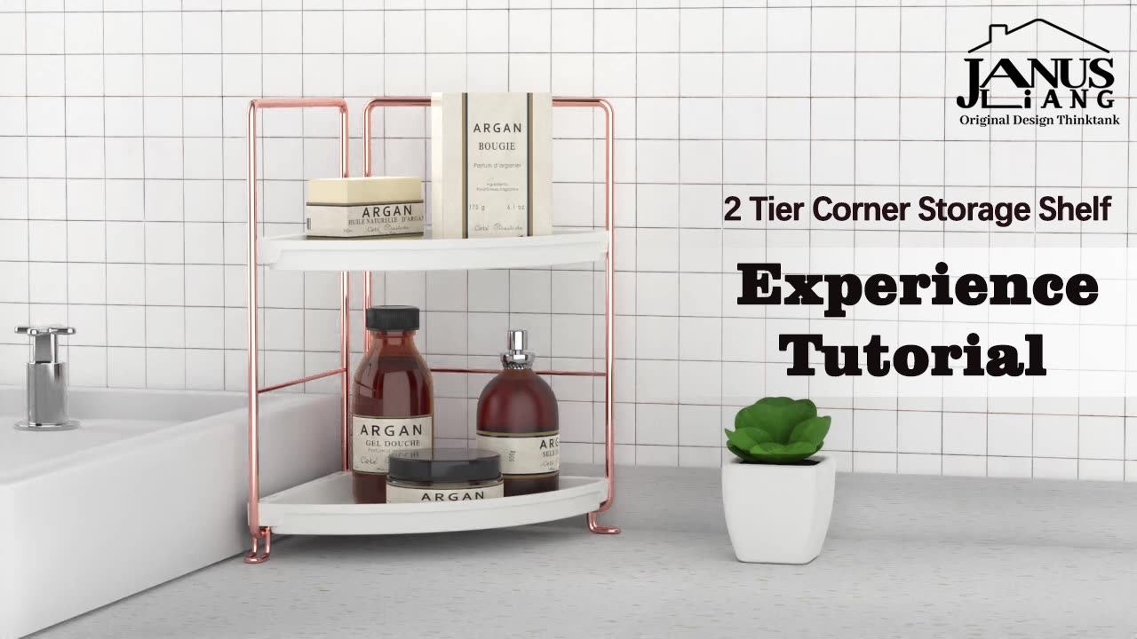 Janus Liang 2tier Corner Bathroom Counter Organizer Bathroom Trays For