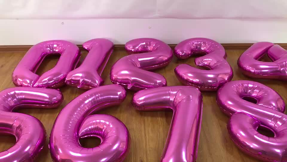 40 Inch Large Number Balloons Giant Foil 40" Purple Number Balloons For