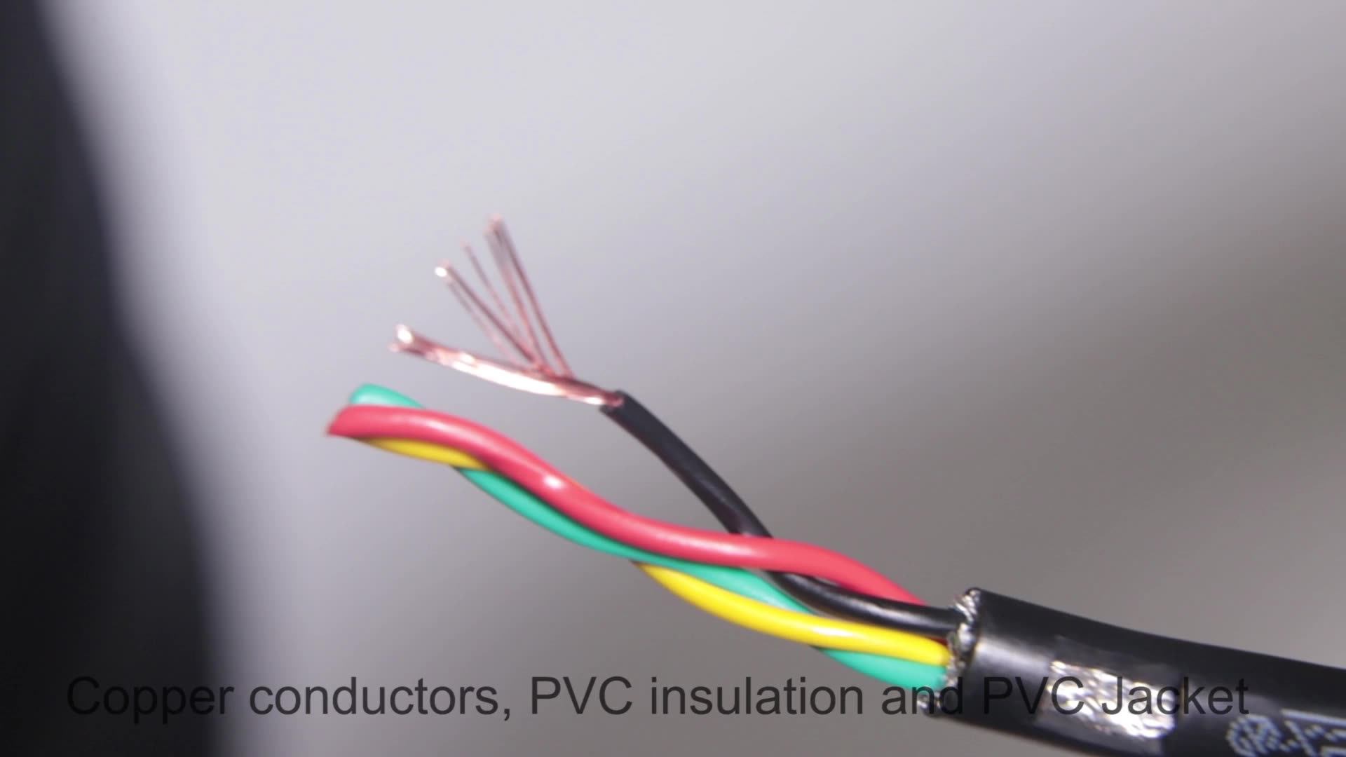 Factory Supplier Cheap Customized Pvc Insulated Shielded Braid Wire And