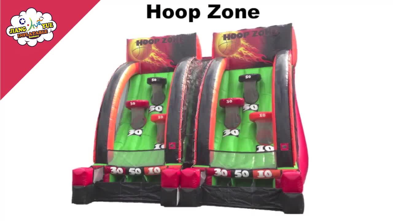 inflatable ball pit with basketball hoop