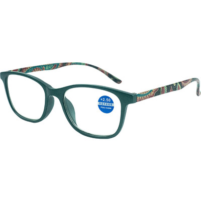Japan imported new elegant pattern ultra-light high-definition anti-blue light anti-fatigue reading glasses elderly old light glasses