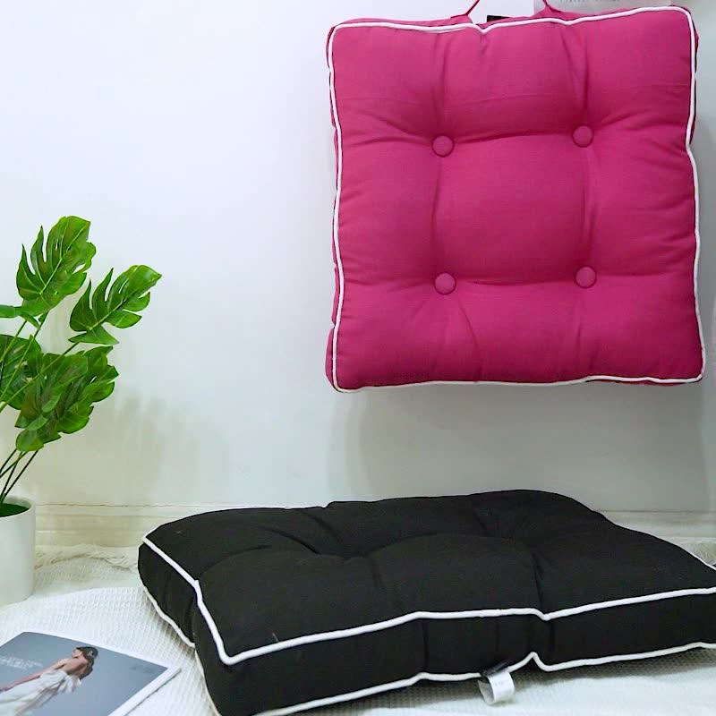 100 Polyester Japanese Style Soft And Comfortable Square Woven Chair