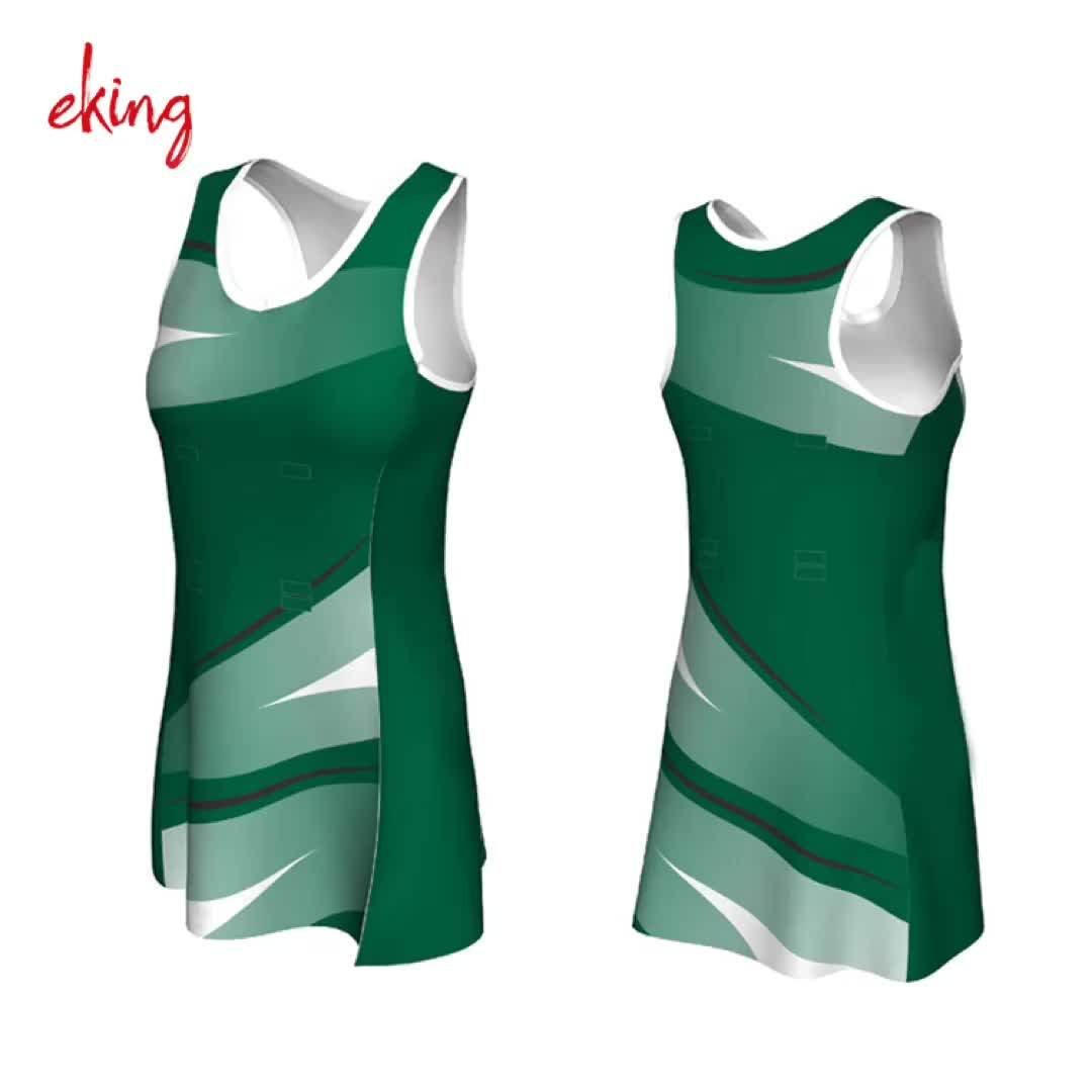 2017 Custom Sport Apparel Clothing Dry Fit Sports Women Netball Jersey