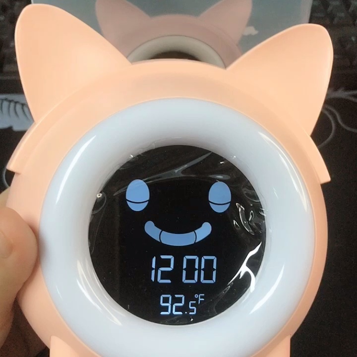 Kg2715 Brightness Changing Digital Children Sleep Trainer Clock For