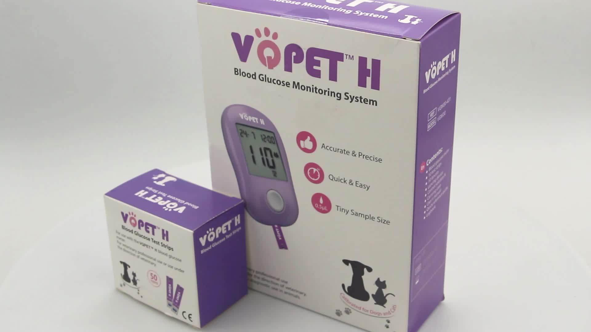 Health Caring In Vitro Test Strips Blood Glucose Meter For Pet Buy In